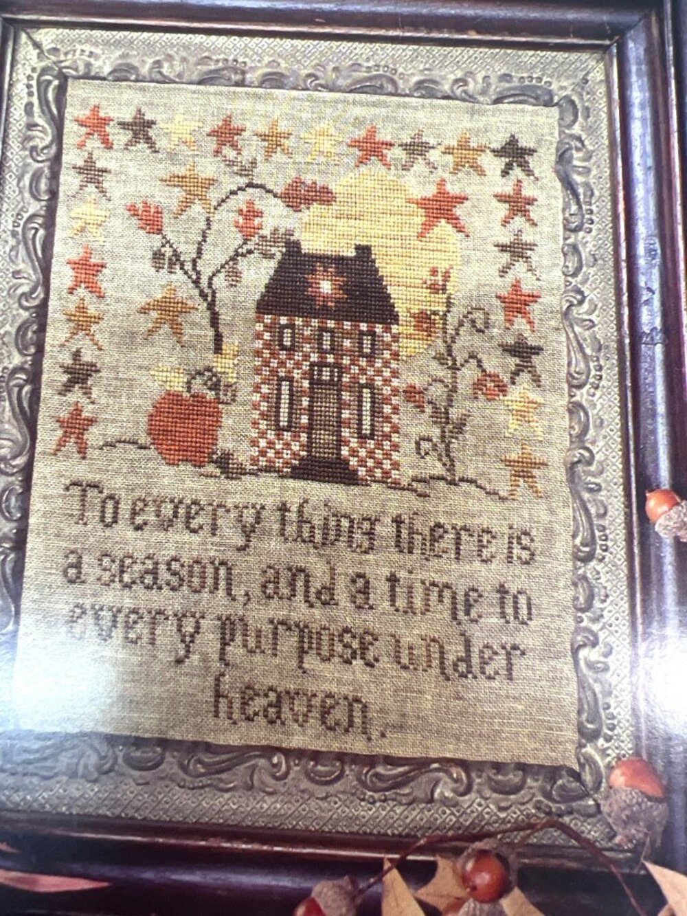 RARE, Out Of Print, Moonlit Garden CrossStitch Pattern By  Blackbird Designs #22